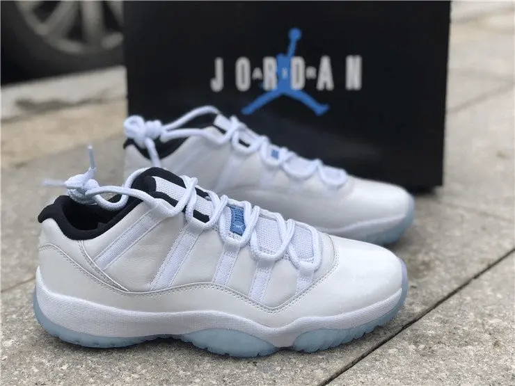 Giày Air Jordan 11 Retro Low GS 'Legend Blue' 528896-117 - Ảnh 8