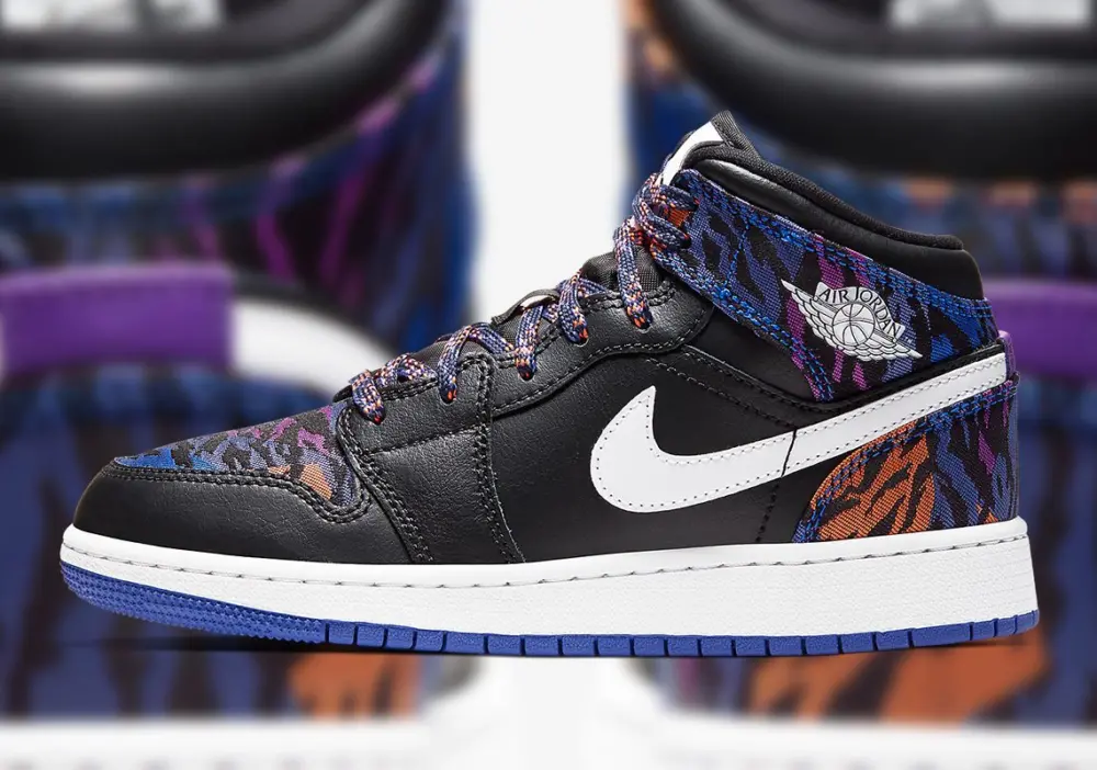 Giày Nike Air Jordan 1 Mid 'Tiger Print' AV5174-005 - Ảnh 5