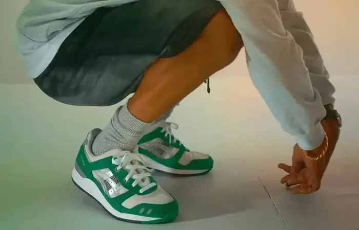 Giày Asics x Awake NY Gel-Lyte III 'Green Tambourine' 1201A568-100 - Ảnh 3