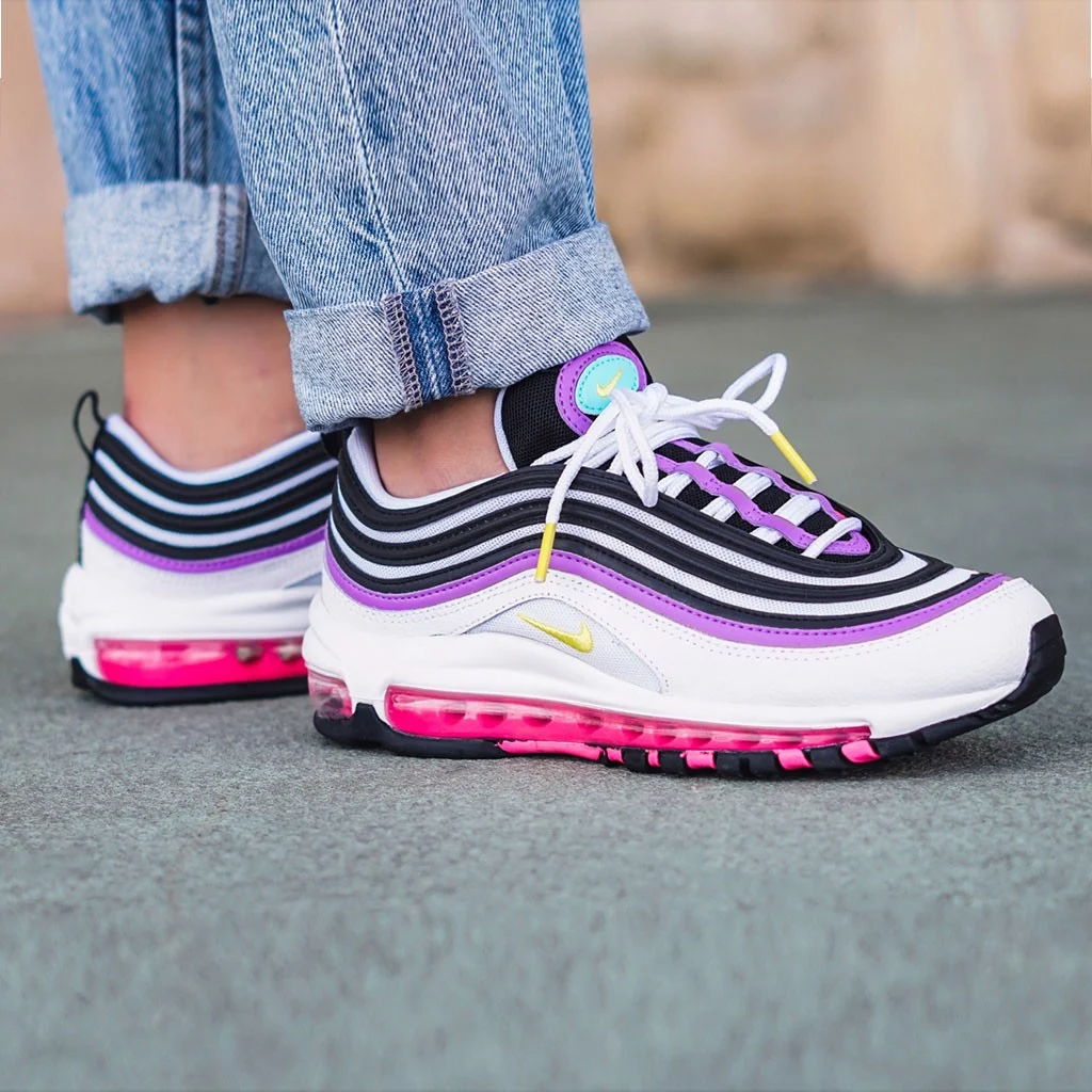 Giày Nike Air Max 97 'White Dynamic Yellow Violet' 921826-106 - Ảnh 5