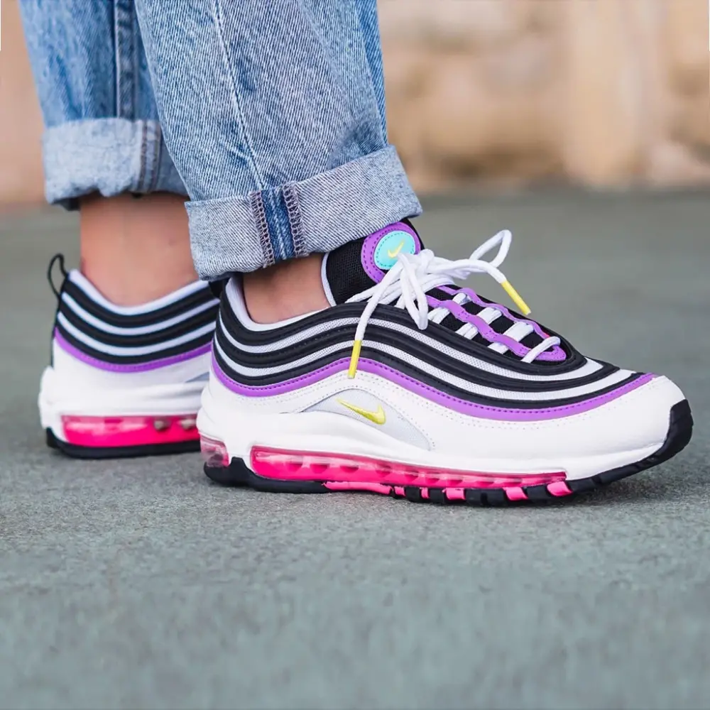 Giày Nike Air Max 97 'White Dynamic Yellow Violet' 921826-106 - Ảnh 5