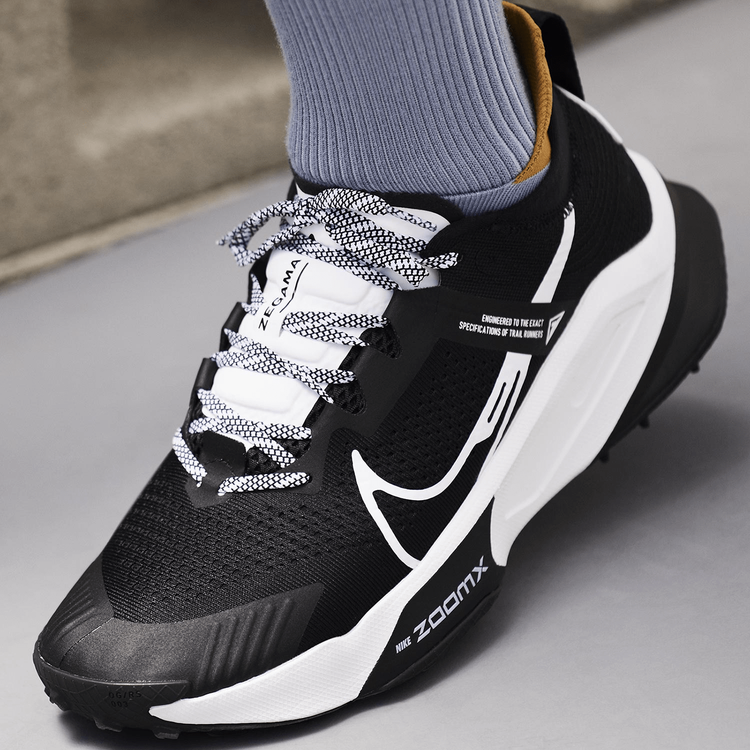 Giày Nike ZoomX Zegama Trail 'Black White' DH0623-001 - Ảnh 3