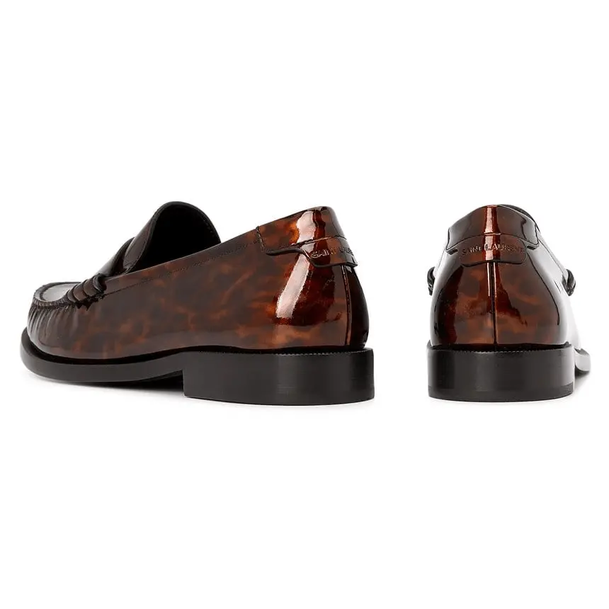 Giày Saint Laurent Le Loafer 'Tortoise Shell' 670231AAARV2094 - Ảnh 5
