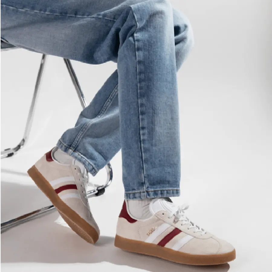 Giày Adidas Gazelle ‘Aluminum Collegiate Burgundy’ IG0672 - Ảnh 4