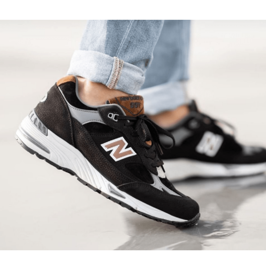 Giày New Balance 991 Made In England ‘Black Brown’ M991KT - Ảnh 4