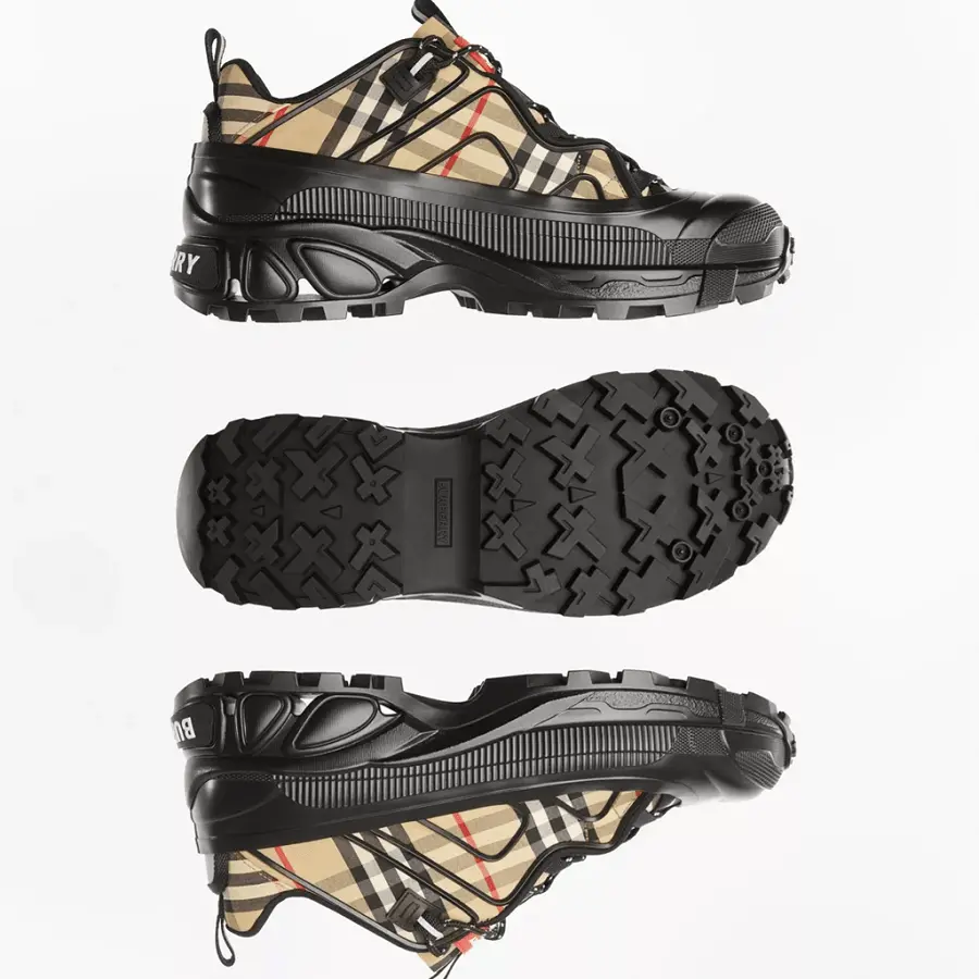 Giày Burberry Vintage Check Arthur 'Black Beige' 80390471 - Ảnh 3
