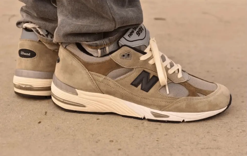 Alternative view of Giày New Balance JJJJound x 991 Made in England 'Grey' W991JJA