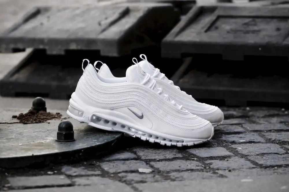 Giày Nike Air Max 97 GS 'White Metallic Silver' 921522-104 - Ảnh 3