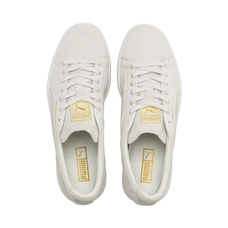 Giày Puma Suede Classic Metal Badge 'White Team Gold' 370081-02 - Ảnh 3