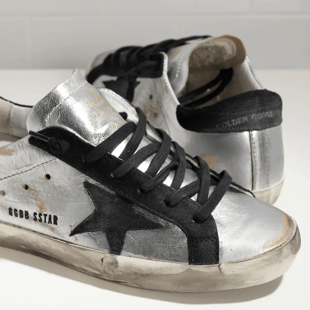 Giày Golden Goose Super Star 'Silver' GCOWS590-A8 - Ảnh 4