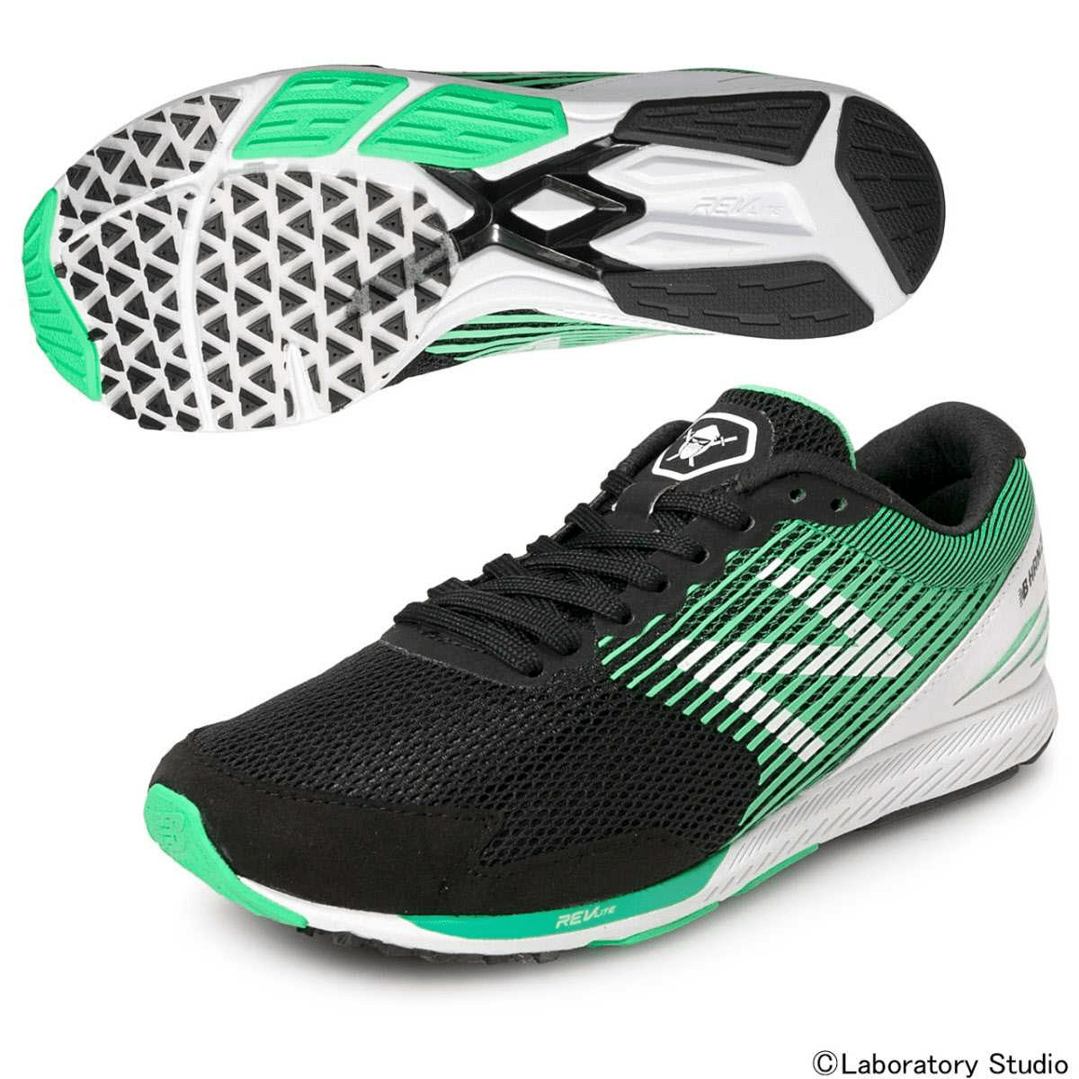 Giày (WMNS) New Balance Mimura x Hanzo S D 'Black Green' WHANZSE2 - Ảnh 4