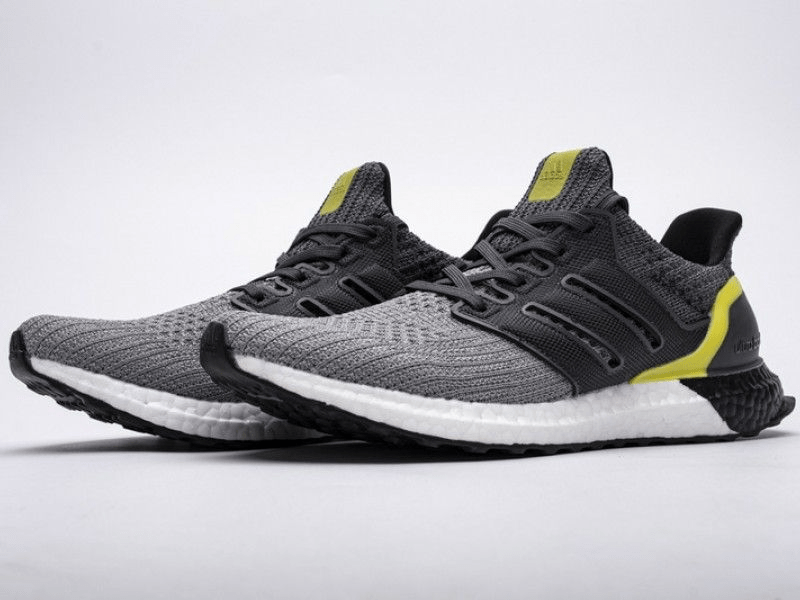 Giày Adidas Ultra Boost 4.0 Grey Black Yellow G54003 - Ảnh 4