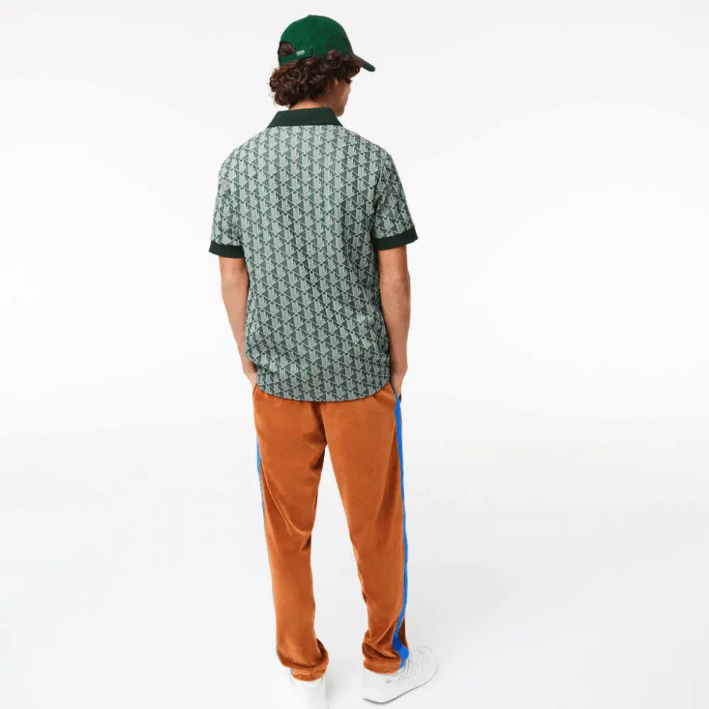 Áo Lacoste Classic Fit Print Contrast Collar 'Green' DH0073-7M4 - Ảnh 5