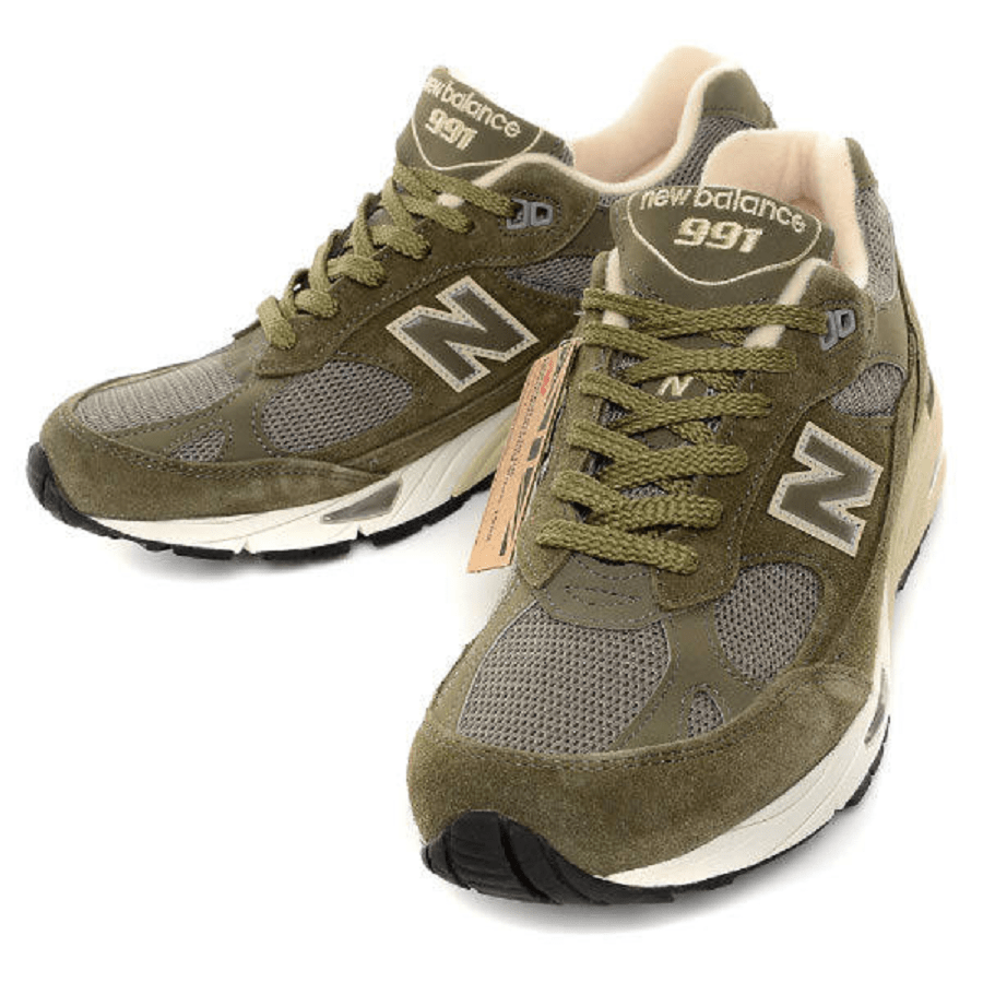 Giày New Balance 991 Made In England Olive Green M991DOW - Ảnh 4