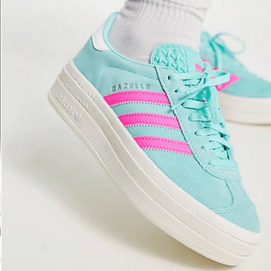 Giày Adidas Gazelle Bold 'Flash Aqua Lucid Pink' ID7026 - Ảnh 4