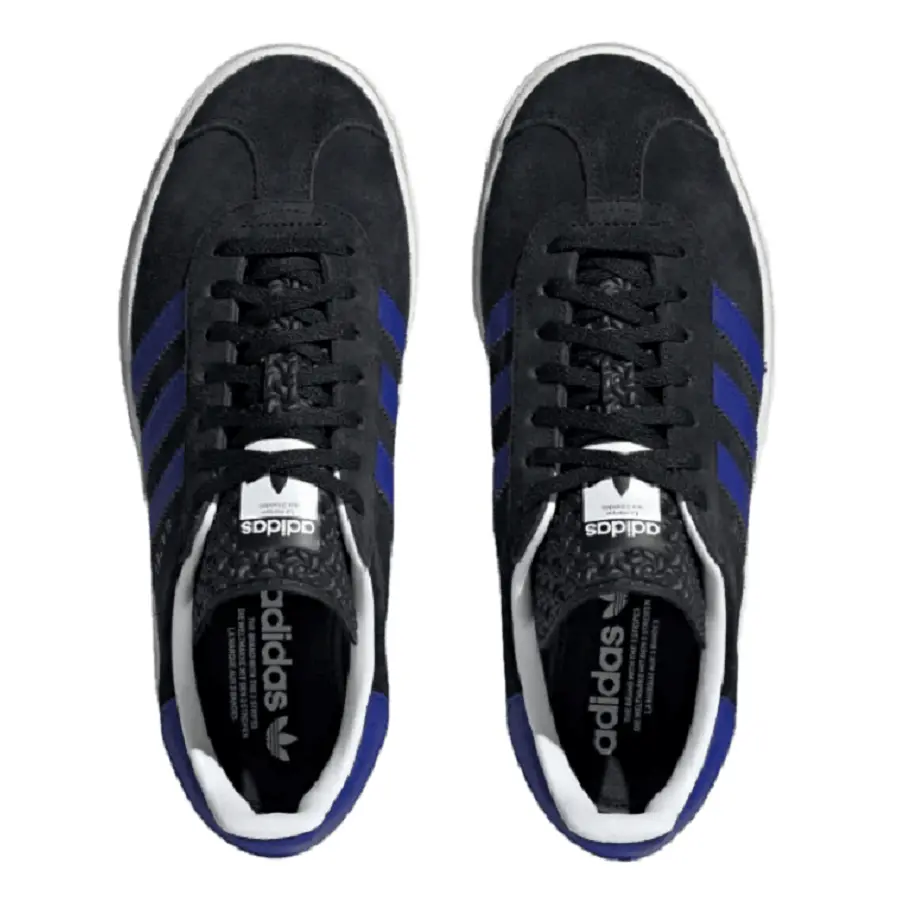 Giày Adidas Gazelle Bold 'Black Lucid Blue' HQ4408 - Ảnh 4