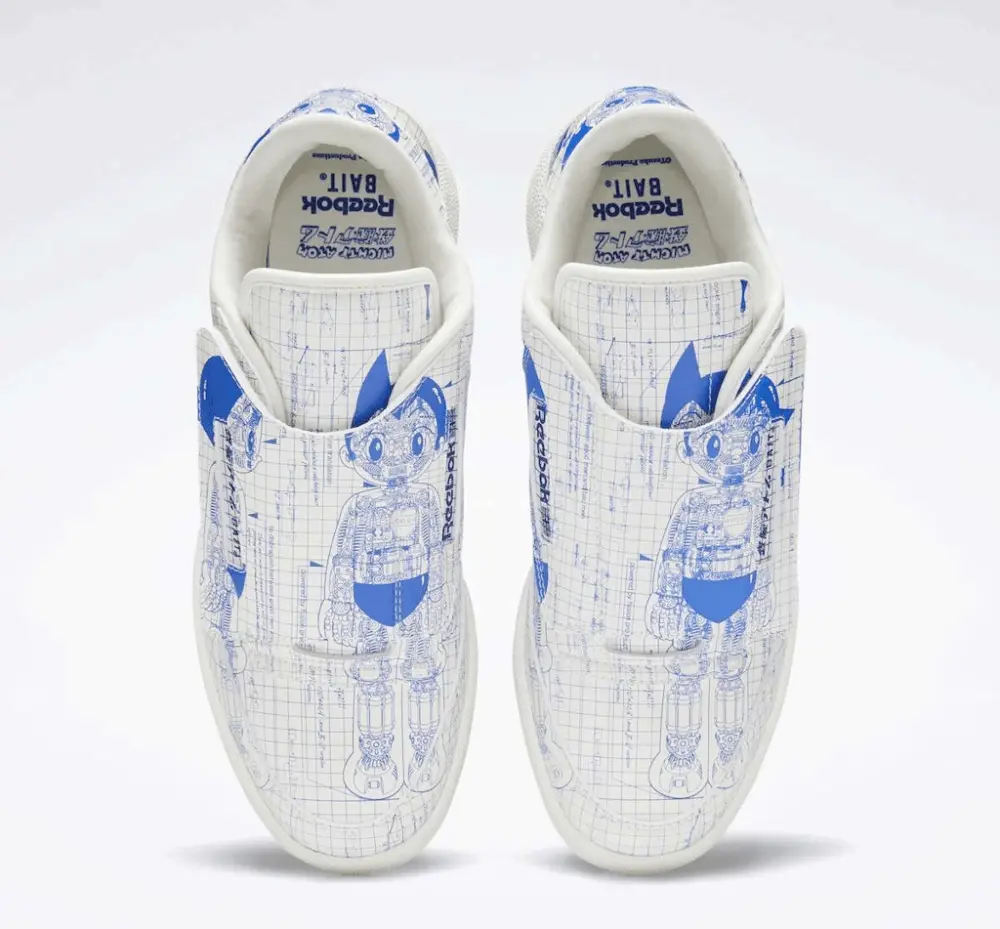 Giày Reebok Club C Stomper BAIT Astro Boy Club 'Chalk' GY6039 - Ảnh 4