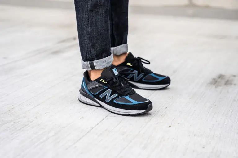 Giày New Balance Black/Blue Made in USA M990DR5 - Ảnh 3