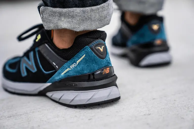 Giày New Balance Black/Blue Made in USA M990DR5 - Ảnh 4