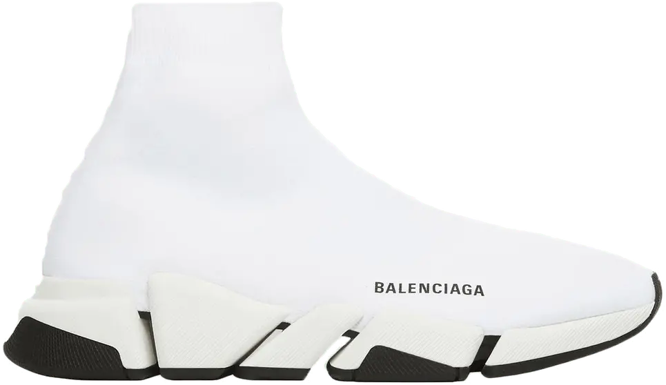 Giày Balenciaga Speed 2.0 White Black 617239W2DB29014