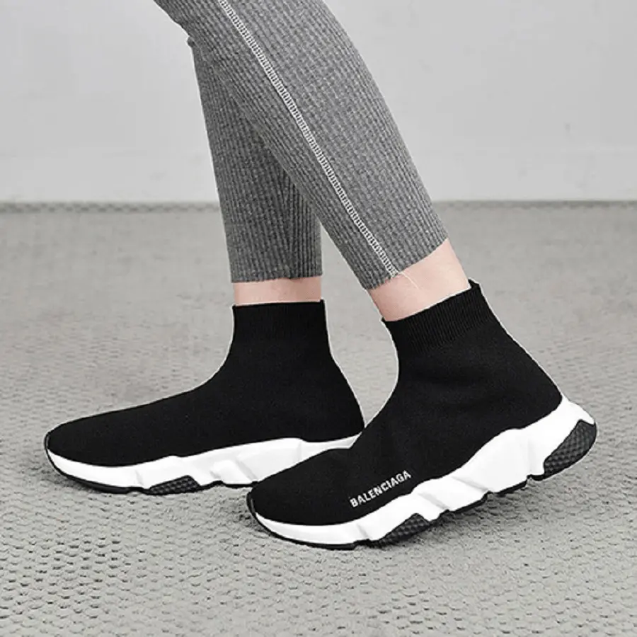 Giày Balenciaga Speed Trainer 'Black White' 525712-W05G0-1000 - Ảnh 3
