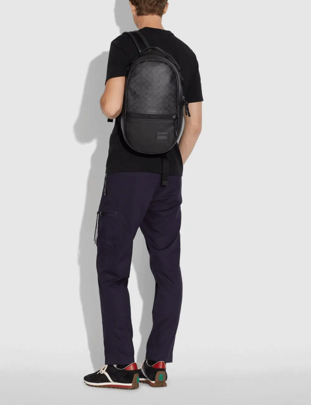 Alternative view of Túi Coach Signature Canvas Patch Pacer 'Charcoal' 87988-JICHR