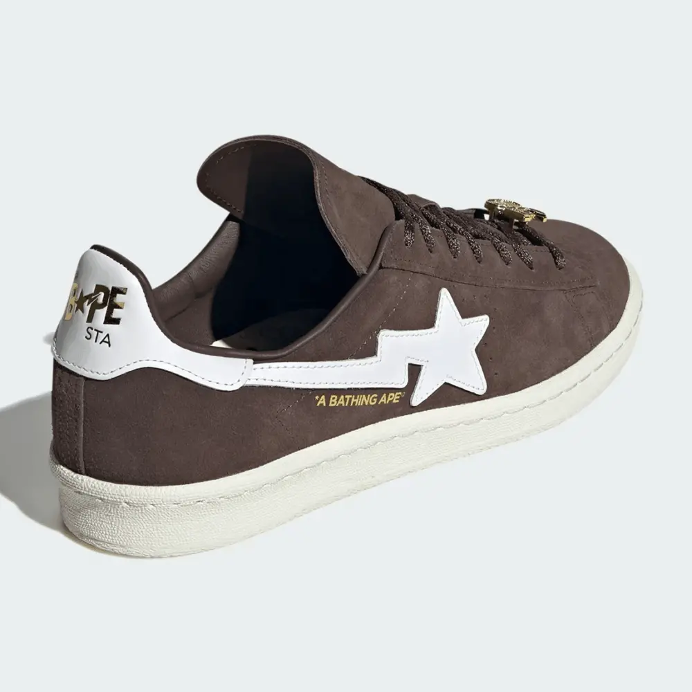 Giày Adidas BAPE x Campus 80s '30th Anniversary - Brown' IF3379 - Ảnh 5