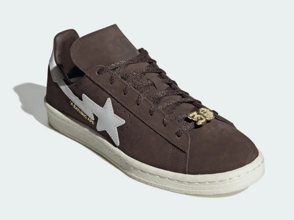 Giày Adidas BAPE x Campus 80s '30th Anniversary - Brown' IF3379 - Ảnh 3