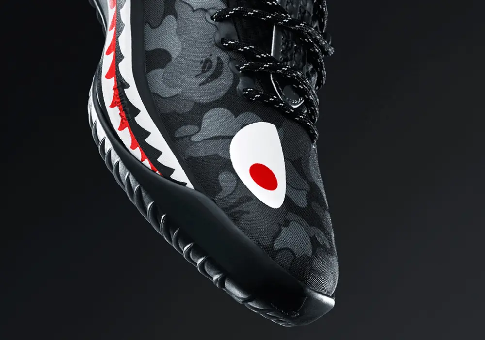 Giày Adidas A Bathing Ape x Dame 4 'Black Camo' AP9975 - Ảnh 5