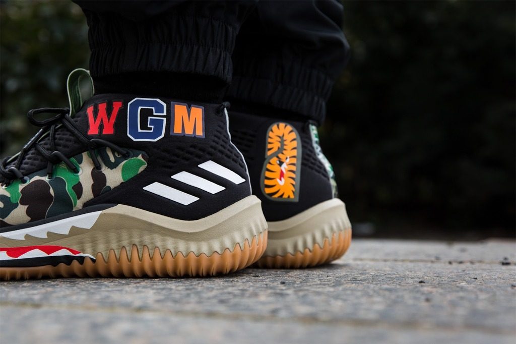 Giày Adidas A Bathing Ape x Dame 4 'Green Camo' AP9974 - Ảnh 5