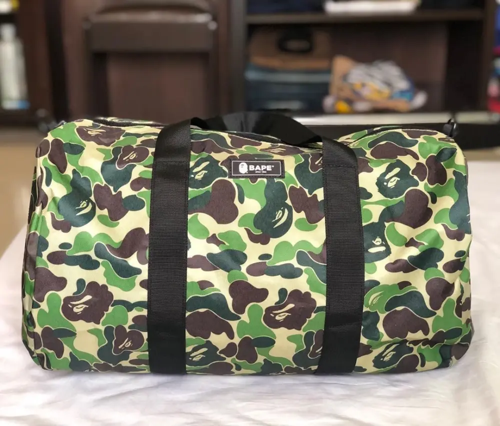 Alternative view of Túi BAPE Green Camo Duffle Bag