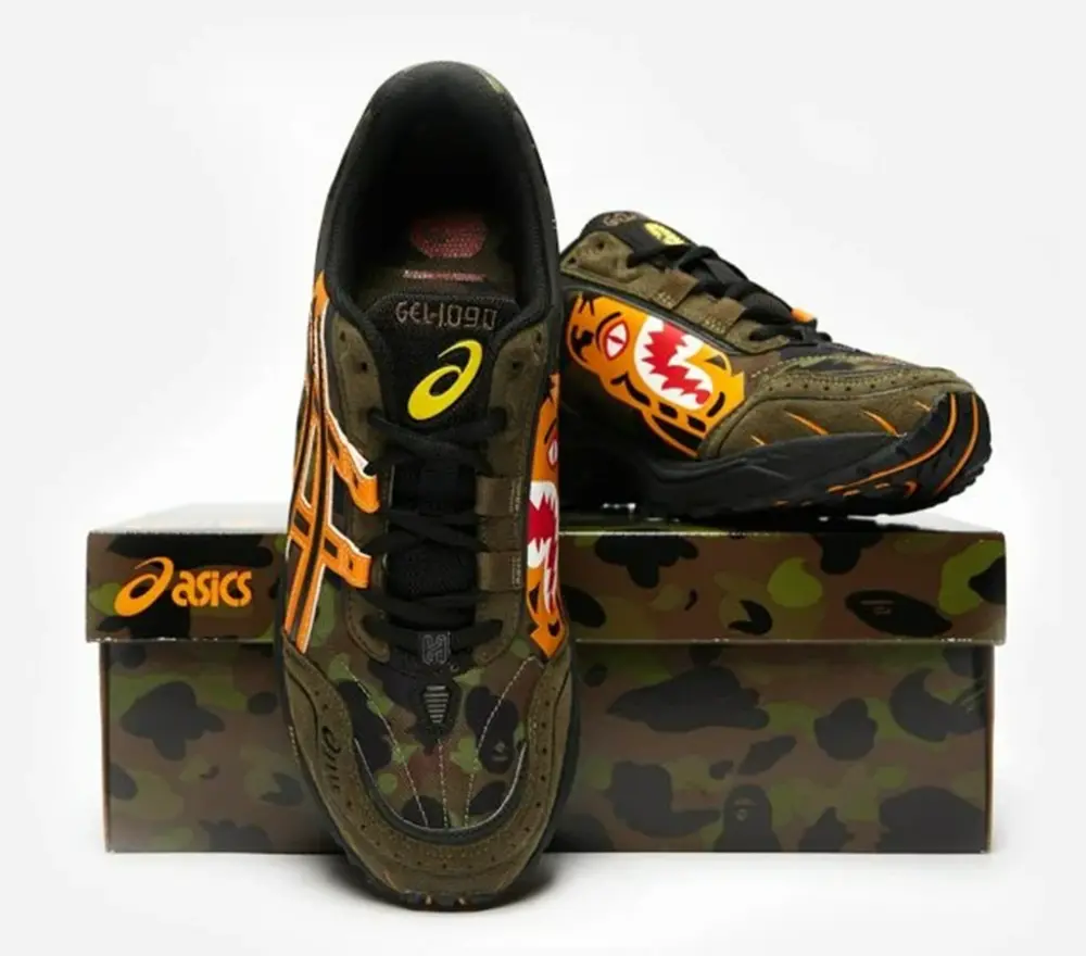 Alternative view of Giày Asics BAPE x Gel 1090 'Camo' 1023A061-200
