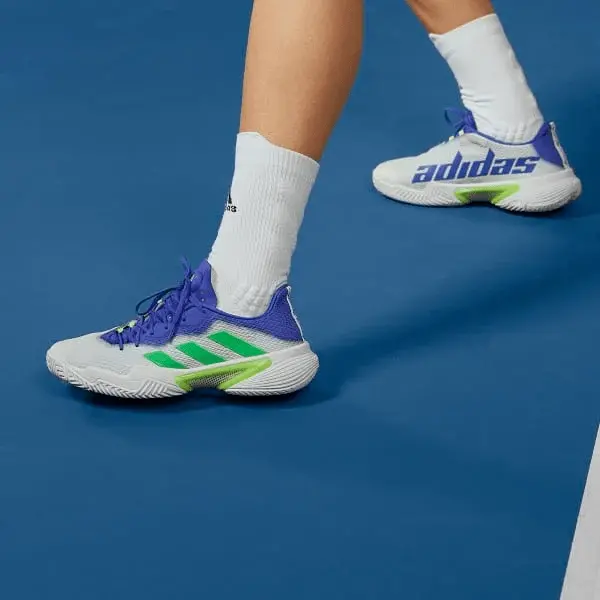 Giày Adidas Barricade 'Neon White Blue' FZ1827 - Ảnh 4