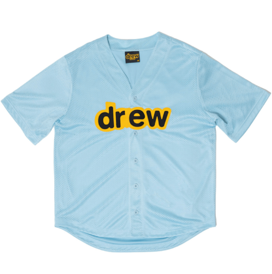 Áo Drew House Mesh Secret Baseball Jersey Sea Blue