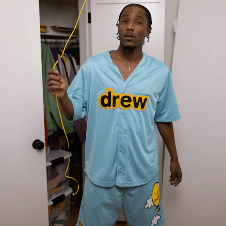 Áo Drew House Mesh Secret Baseball Jersey Sea Blue - Ảnh 4