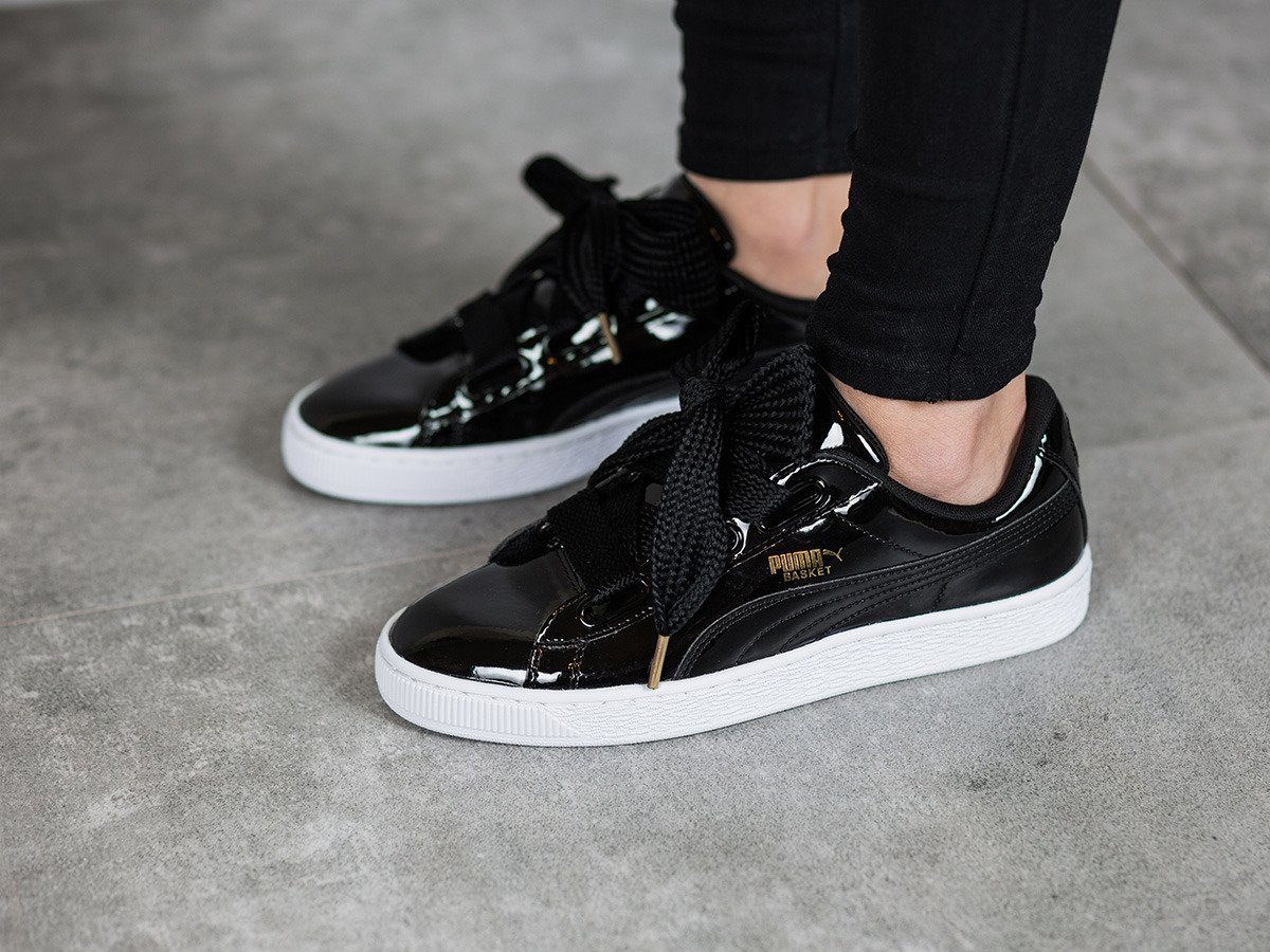 Giày PUMA Basket Heart 'Patent' 363073-01 - Ảnh 4