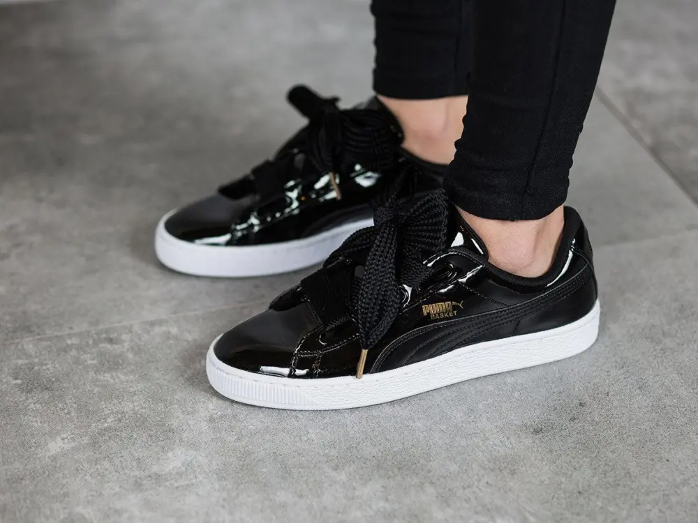 Giày PUMA Basket Heart 'Patent' 363073-01 - Ảnh 4