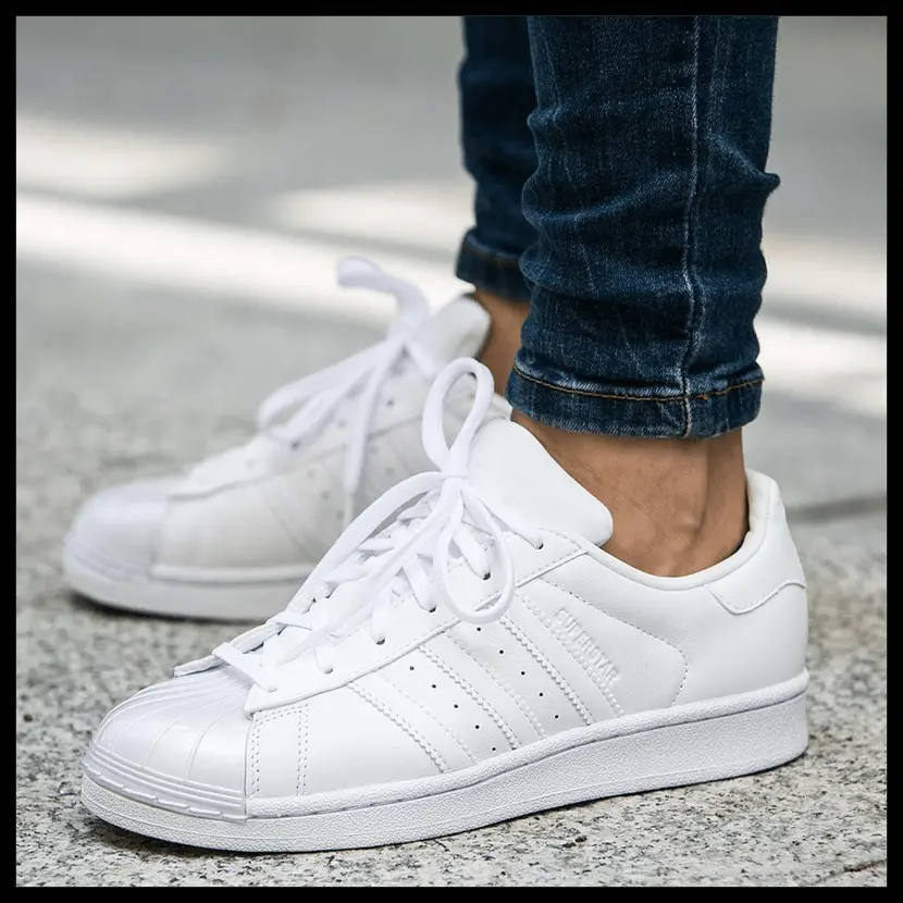 Giày Adidas Superstar White Glossy Toe BB0683 - Ảnh 4