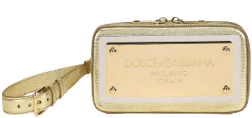 Túi Dolce & Gabbana Foiled Calfskin Plate Clutch 'Gold' BB2066AP28780983
