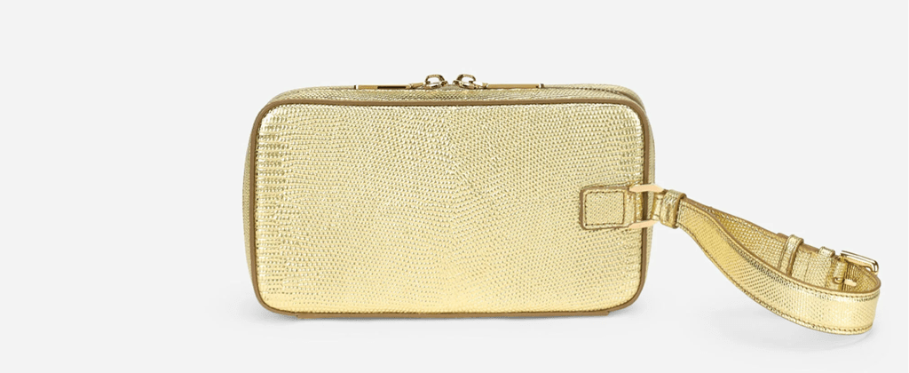 Túi Dolce & Gabbana Foiled Calfskin Plate Clutch 'Gold' BB2066AP28780983 - Ảnh 4