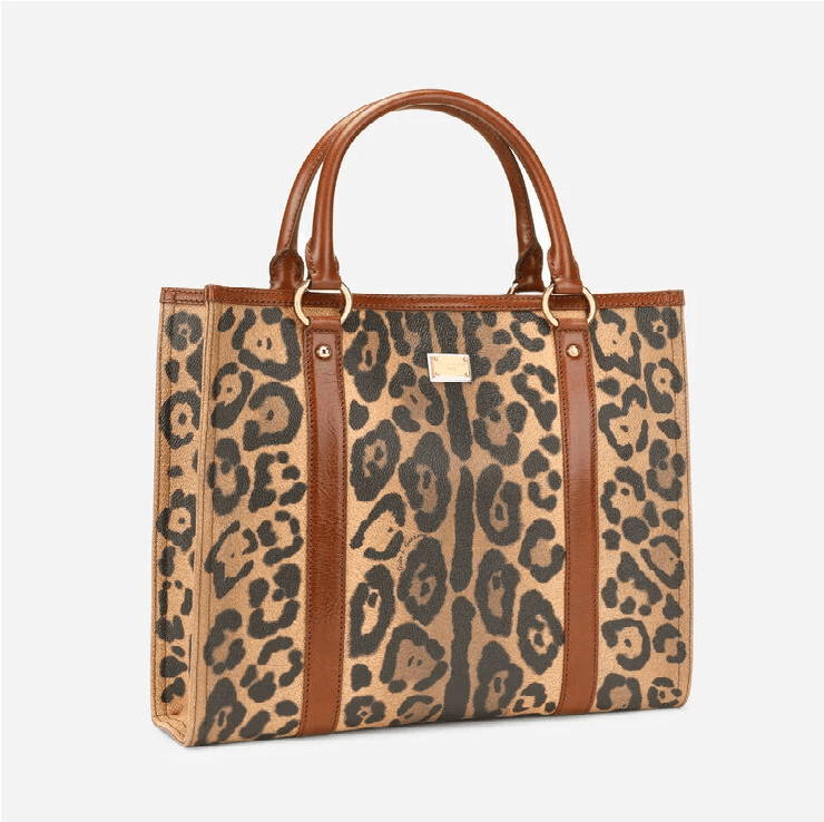 Túi Dolce & Gabbana Crespo Shopper 'Leopard Print' BB2307AW384HYNBM - Ảnh 3