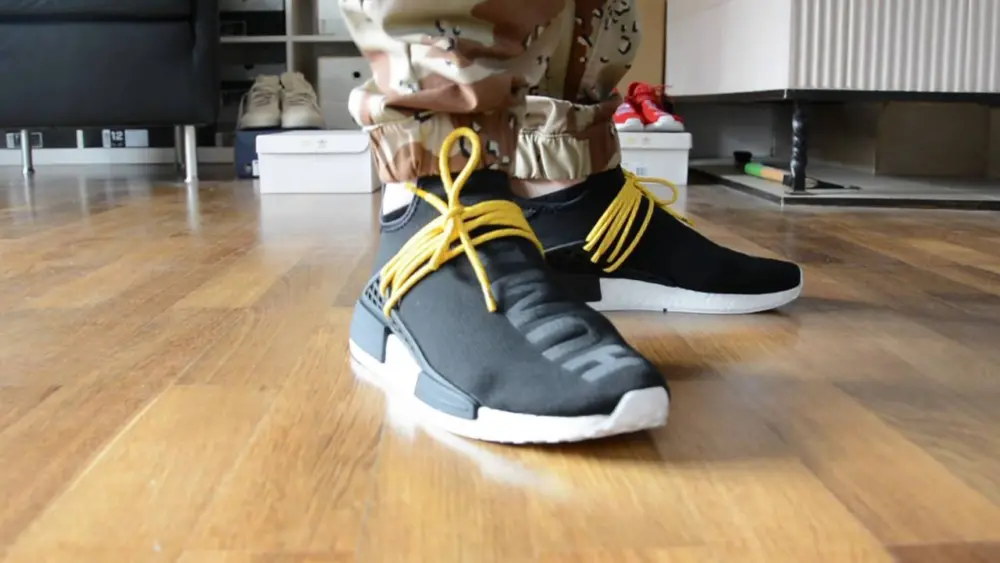 Giày Adidas NMD HU Pharrell Human 'Species Black' BB3068 - Ảnh 5