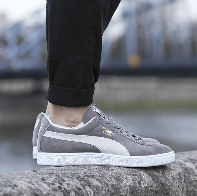 Alternative view of Giày Puma Suede Classic Steeple 'Grey White' 352634-66