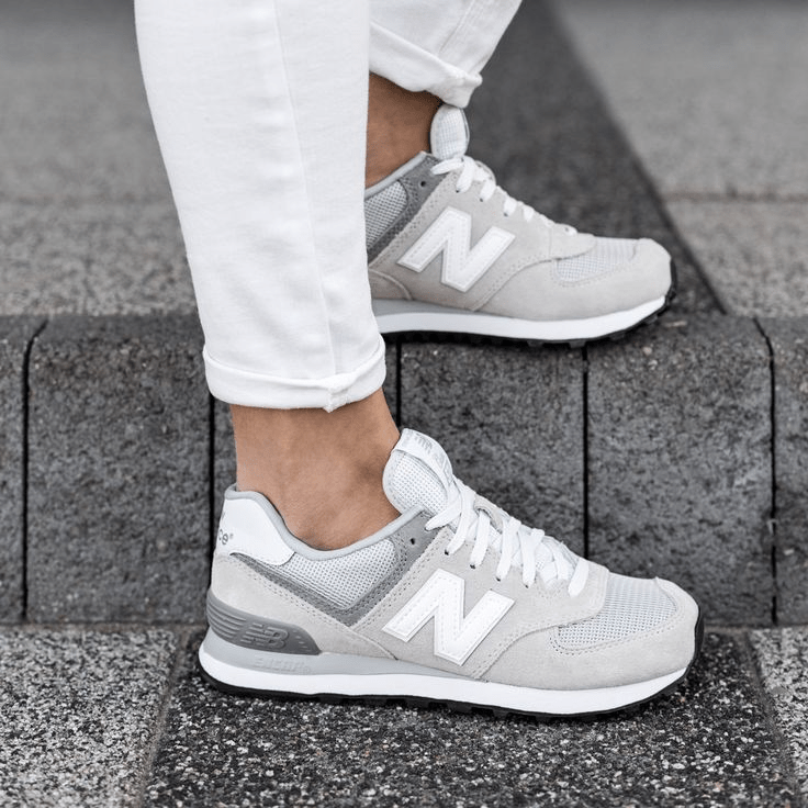 Giày New Balance Wmns 574 Light Grey WL574CA - Ảnh 2