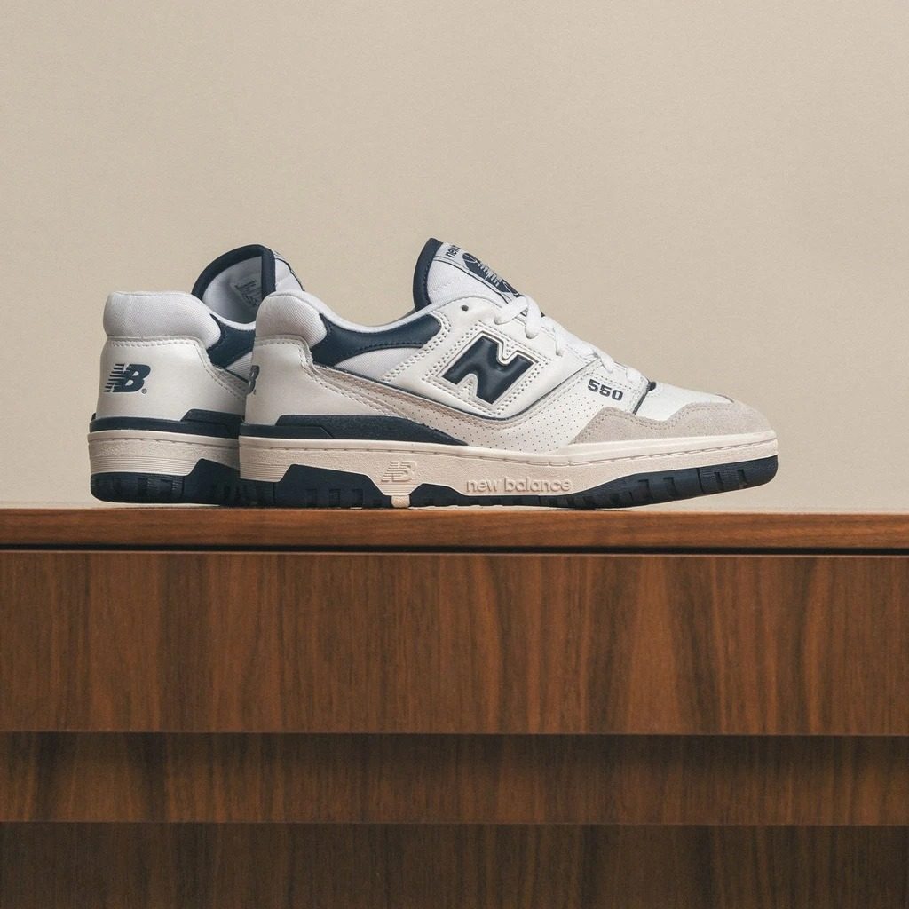 Giày New Balance 550 'White Navy' BB550WA1 - Ảnh 4