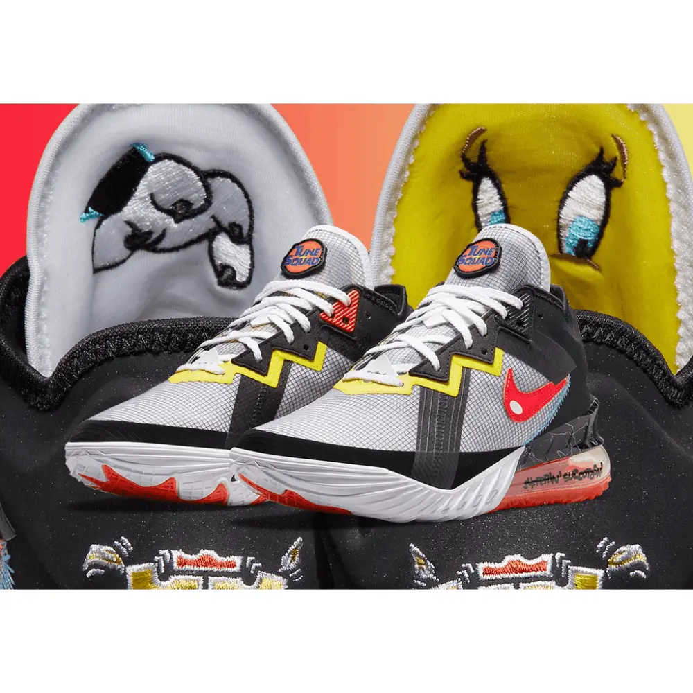 Giày Nike Space Jam x LeBron 18 Low EP 'Sylvester x Tweety' CV7564-103 - Ảnh 5