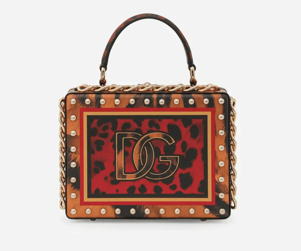 Túi Dolce & Gabbana Tiger-print Dolce Box Bag BB5970B5936HR3QL - Ảnh 3