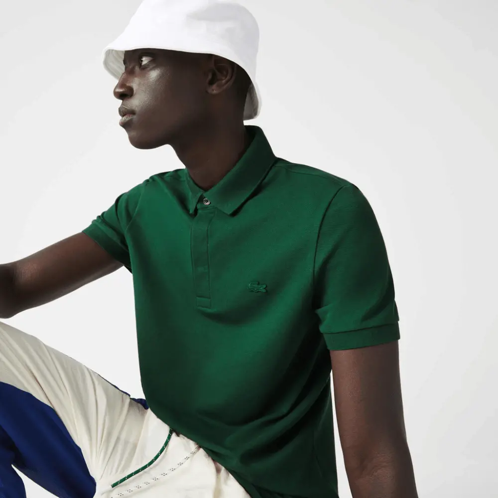 Áo Lacoste Paris Stretch Cotton Polo Shirt 'Green' PH5522-132 - Ảnh 4