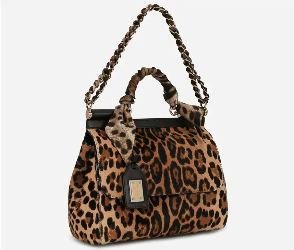 Túi Dolce & Gabbana Pony Hair 'Leopard Print' BB6002AY086HAALM - Ảnh 3