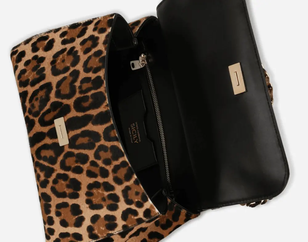 Túi Dolce & Gabbana Pony Hair 'Leopard Print' BB6002AY086HAALM - Ảnh 5